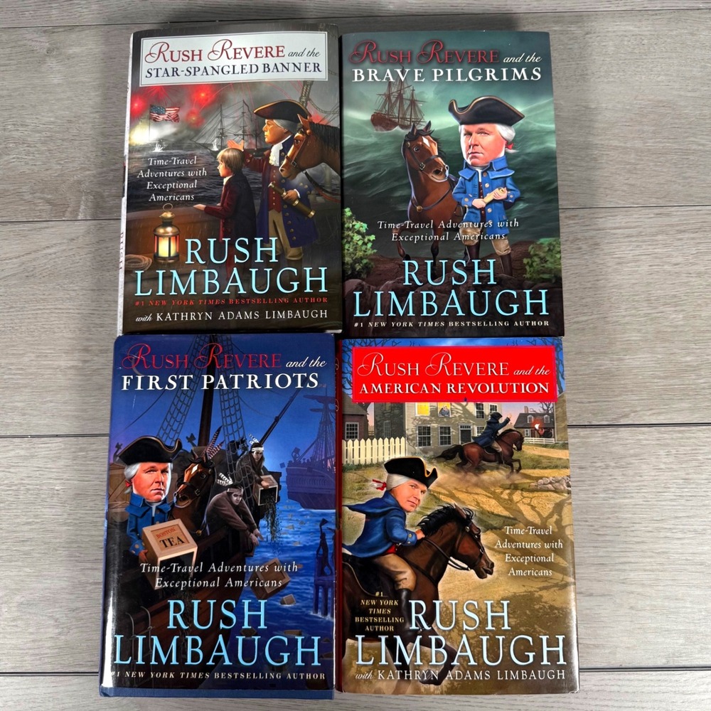 Rush Limbaugh Rush Revere Series 4 Book Hardcover Set History USA 2013-2015